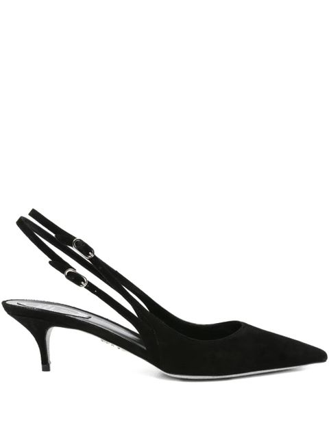 René Caovilla 60mm slingback pointed-toe heeled pumps - Black - zdjęcie produktu nr 1