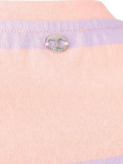 Rabanne striped cotton T-shirt - Pink