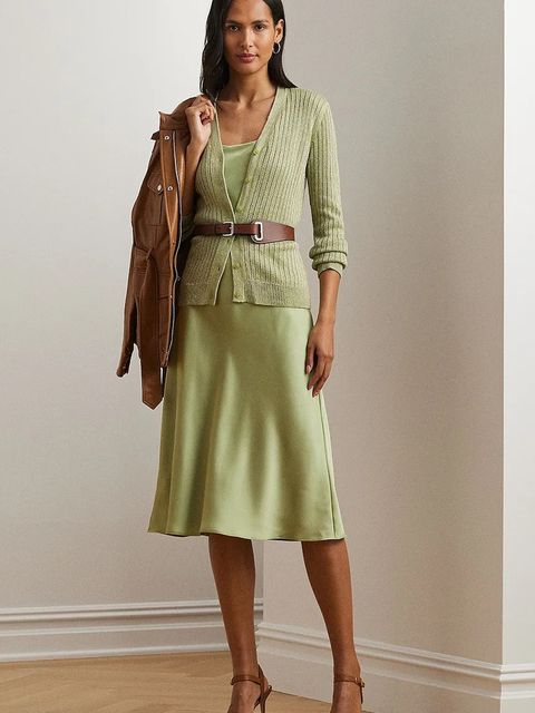 Lauren Ralph Lauren kardigan z domieszką lnu - zdjęcie produktu nr 1