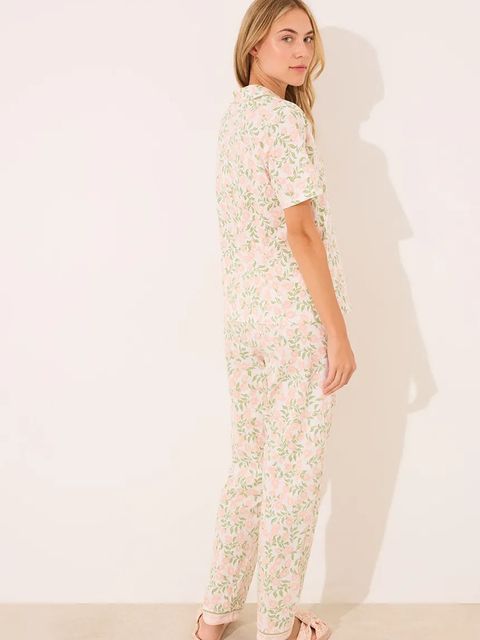 women'secret piżama bawełniana damska kolor różowy bawełniana 3599217