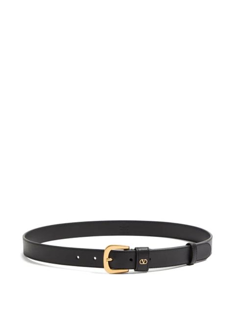 Valentino Garavani logo-plaque belt - Black - zdjęcie produktu nr 1