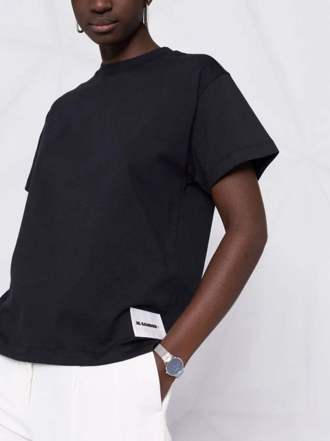 Jil Sander three-pack logo patch t-shirt - Blue