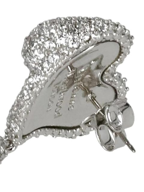 Vivienne Westwood asymmetric heart drop earrings - Silver