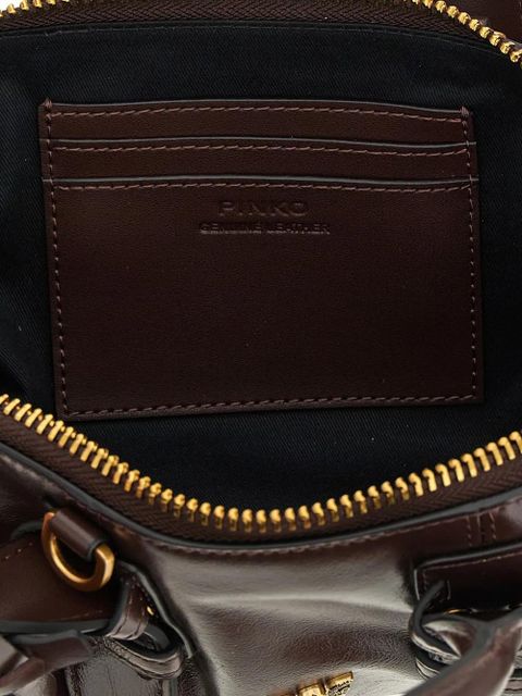 PINKO small Escape tote bag - Brown