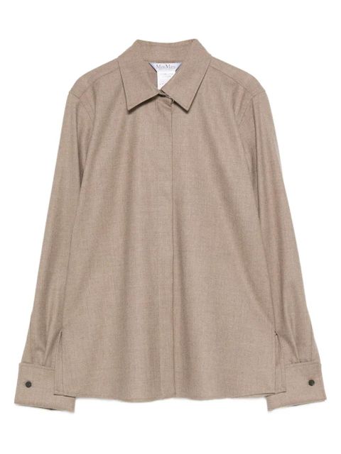 Max Mara button-cuff cashmere shirt - Neutrals - zdjęcie produktu nr 1