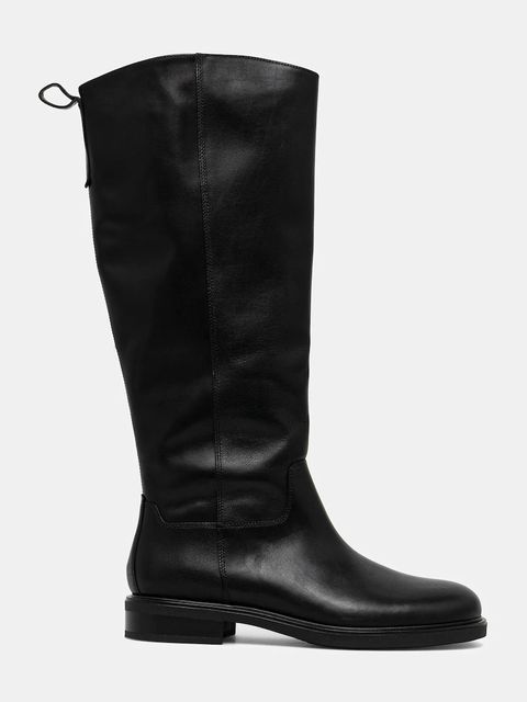 Vagabond Shoemakers kozaki skórzane FREYA damskie kolor czarny na płaskim obcasie 6006-001-20 - zdjęcie produktu nr 2