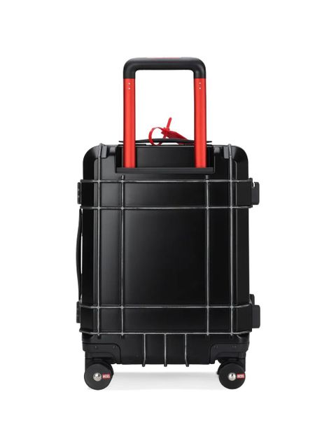 Diesel small embossed-logo suitcase - Black