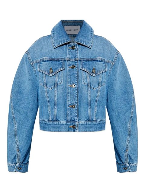 Givenchy puffed-sleeve denim jacket - Blue - zdjęcie produktu nr 1