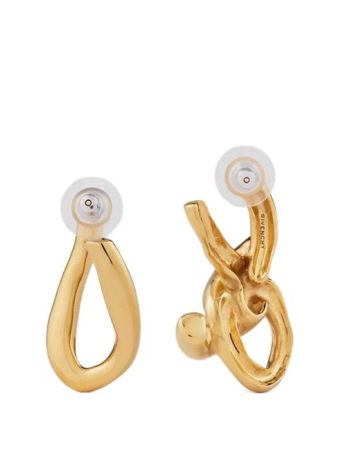 Givenchy chain link asymmetrical earrings - Gold - zdjęcie produktu nr 2