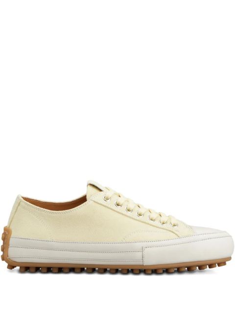 Tod's lace-up leather sneakers - Yellow - zdjęcie produktu nr 1