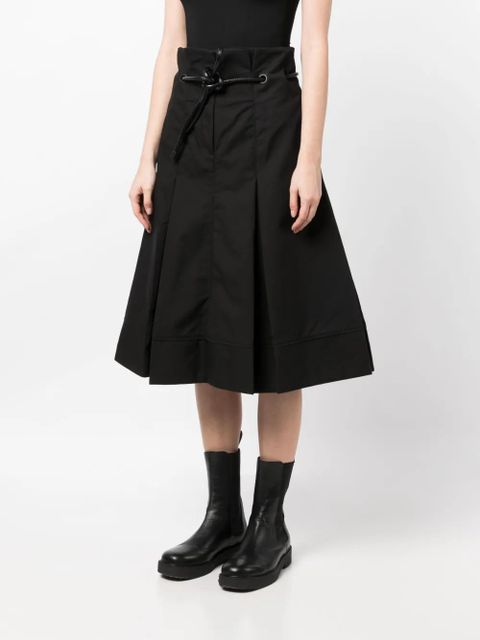 3.1 Phillip Lim Origami high-waisted midi skirt - Black