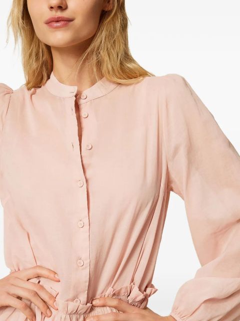 TWINSET ruffled shirt dress - Pink