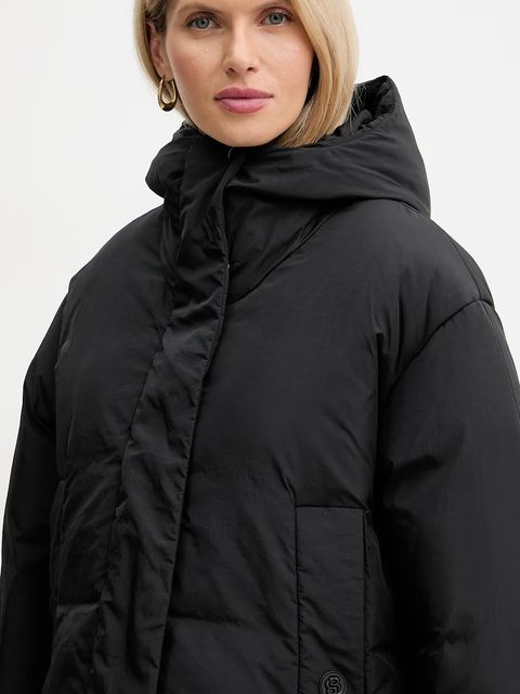 BOSS kurtka kolor czarny zimowa oversize 50546843