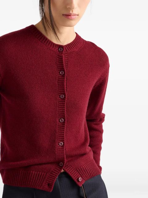 Prada button-down cashmere cardigan - Red