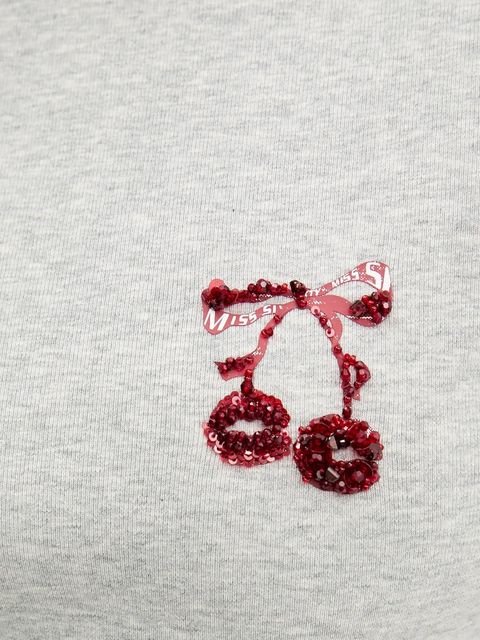 Miss Sixty t-shirt damski kolor szary 6S2SJ19500