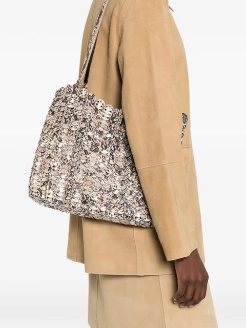 Rabanne 1969 Flip reversible disc-embellished shoulder bag - Neutrals - zdjęcie produktu nr 2