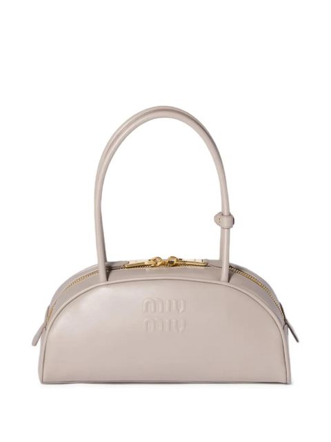 Miu Miu Beau leather shoulder bag - Grey - zdjęcie produktu nr 1