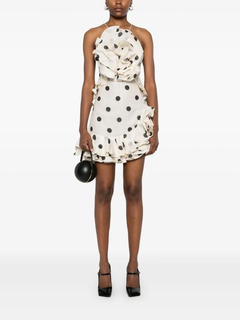 ZIMMERMANN Crush mini skirt - White