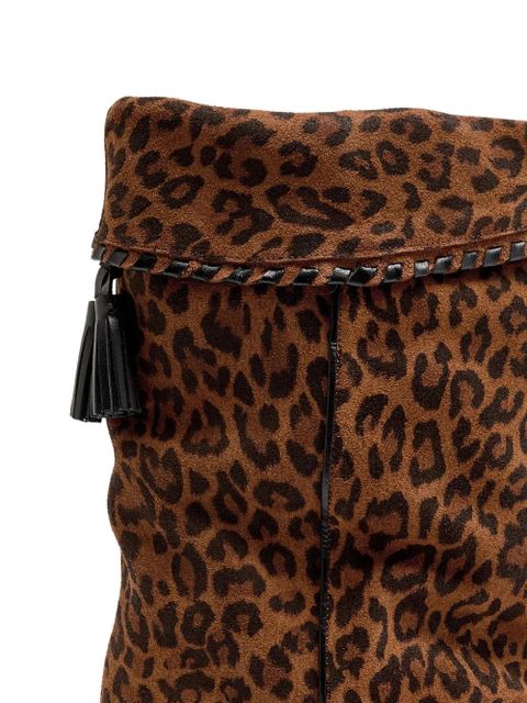 MARANT ÉTOILE Dalby leopard-print tassel boots - Brown - zdjęcie produktu nr 2