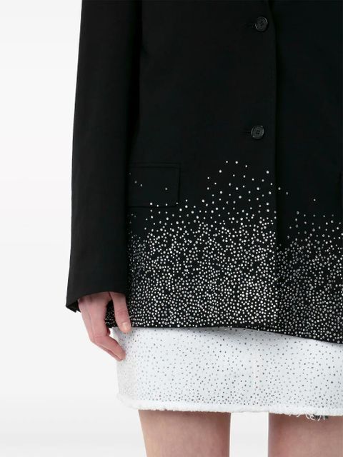 JW Anderson crystal-embellished single-breasted blazer - Black