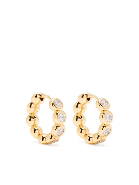 Missoma Tennis small hoop earrings - Gold - zdjęcie produktu nr 1