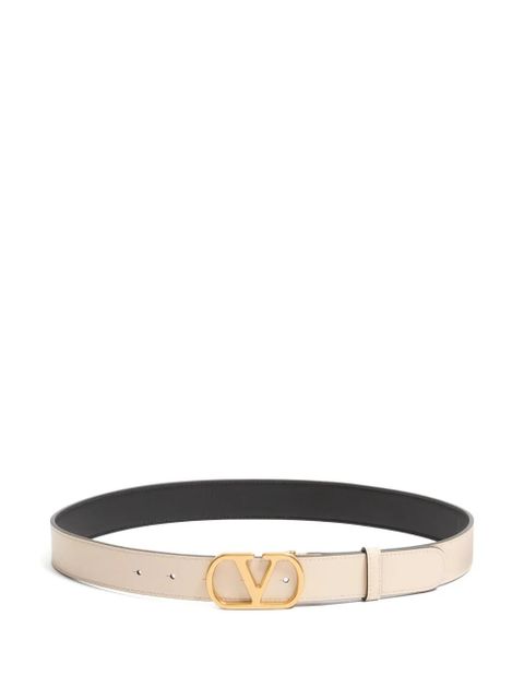 Valentino Garavani VLogo Signature leather belt - Black - zdjęcie produktu nr 1