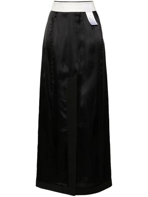 MM6 Maison Margiela numbers motif-patch skirt - Black - zdjęcie produktu nr 1
