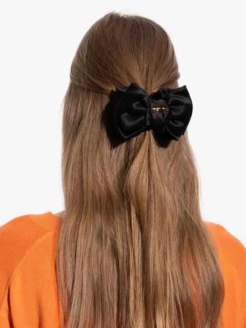 FENDI bow-embellishment hair clip - Black