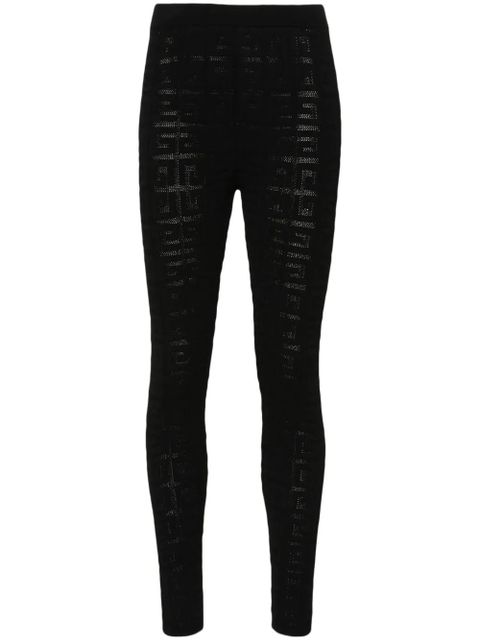 Givenchy 4G-motif knitted trousers - Black - zdjęcie produktu nr 1