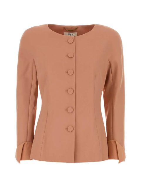 Chloé wool crepe jacket - Pink - zdjęcie produktu nr 1