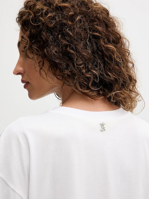 Twinset t-shirt bawełniany damski kolor biały 252AQ2120