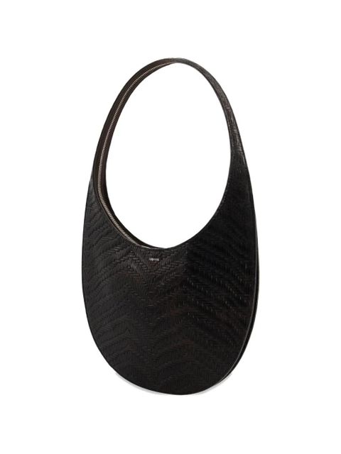 Coperni zip soft swipe medium shoulder bag - Black