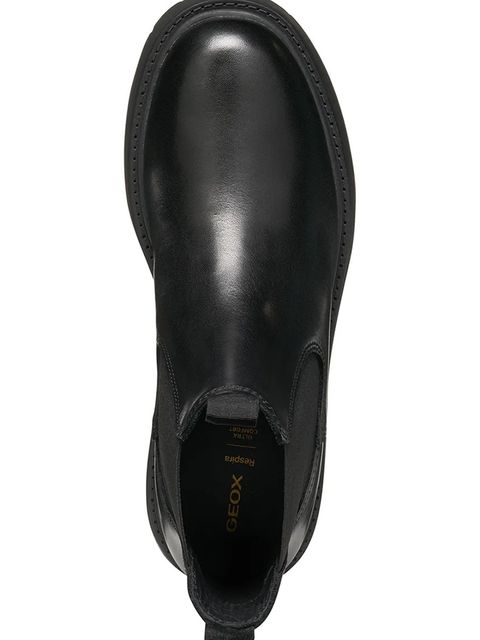 Geox sztyblety D SPHERICA EC7 damskie kolor czarny na płaskim obcasie D56VDA 00043 C9999