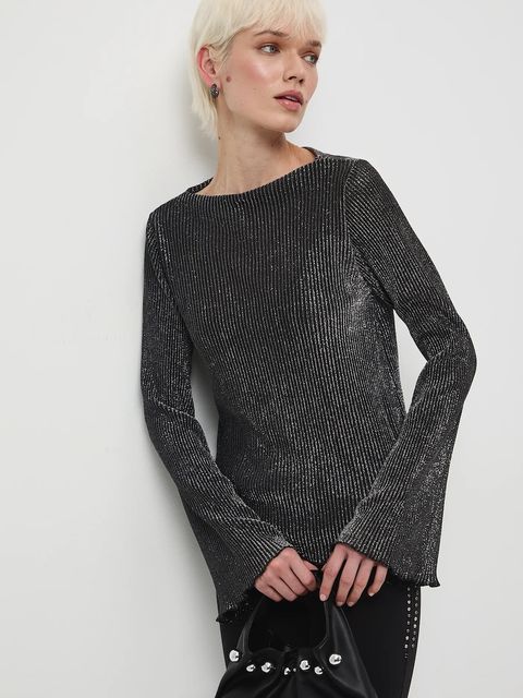 Medicine longsleeve damski kolor srebrny - zdjęcie produktu nr 1