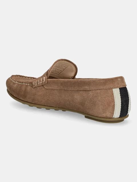 Gant mokasyny zamszowe Seabaya damskie kolor brązowy na płaskim obcasie 30573932.G146