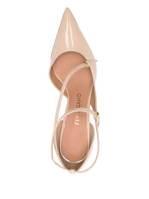 Ferragamo 70mm strappy pumps - Neutrals