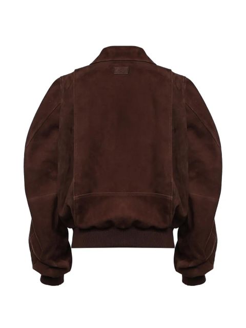 LOEWE suede bomber jacket - Brown - zdjęcie produktu nr 2