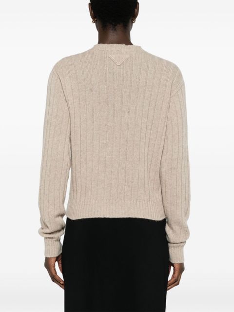 Prada recycled-cashmere sweater - Neutrals
