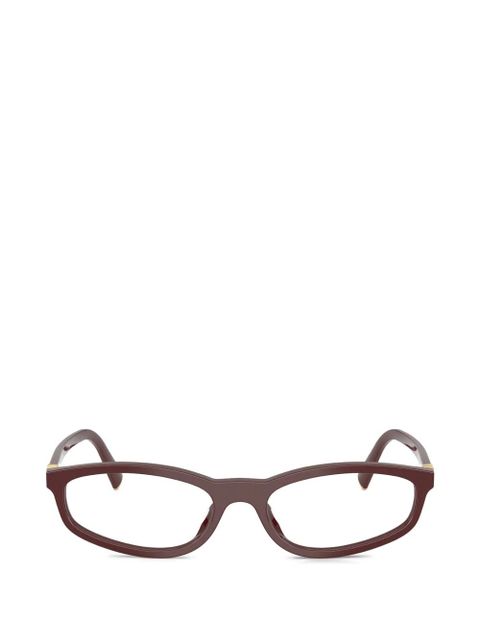 Miu Miu Eyewear round-frame glasses - Brown - zdjęcie produktu nr 1