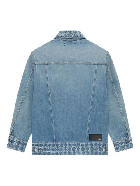 AMIRI MA Quad jacquard denim jacket - Blue
