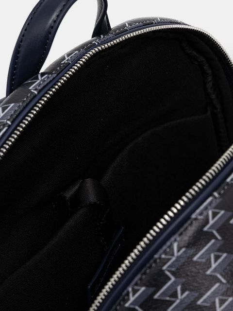 Karl Lagerfeld plecak K/VOYAGE kolor granatowy duży wzorzysty A1W30188