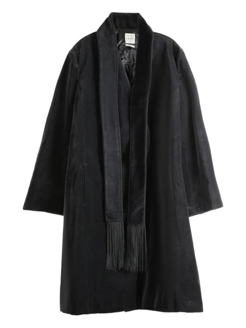 TOTEME scarf-collar coat - Black - zdjęcie produktu nr 1