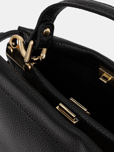 Answear.LAB torebka skórzana kolor czarny