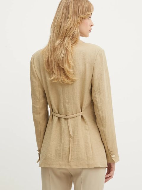 Morgan marynarka kolor beżowy jednorzędowa gładka VAVIK