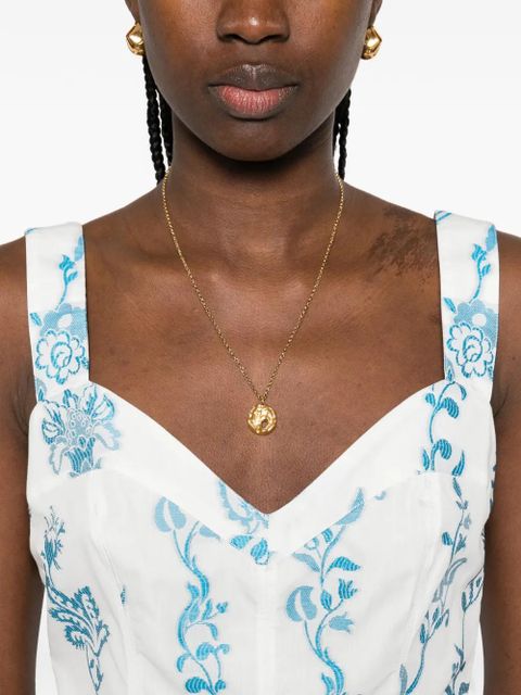 ETRO floral midi dress - White