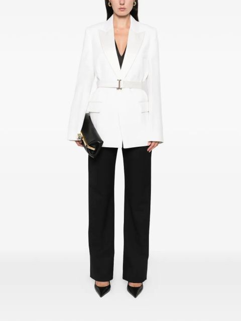 Victoria Beckham peak-lapels blazer - White - zdjęcie produktu nr 2