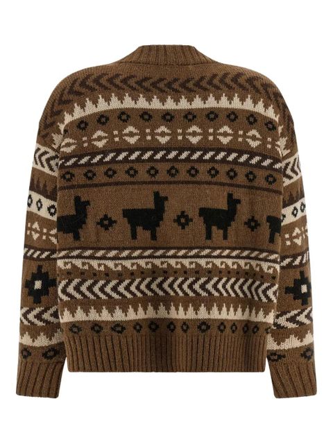 Weekend Max Mara Ovatta jacquard cardigan - Brown - zdjęcie produktu nr 2