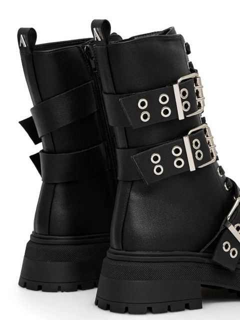 TWINSET leather boots - Black