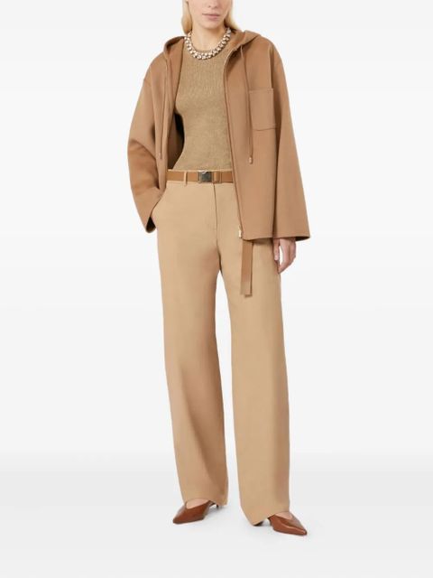 Max Mara belted cotton trousers - Neutrals