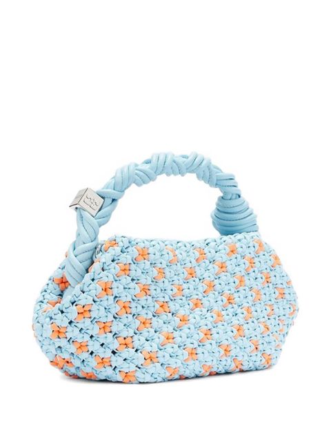 GANNI Bou braided tote bag - Blue - zdjęcie produktu nr 2